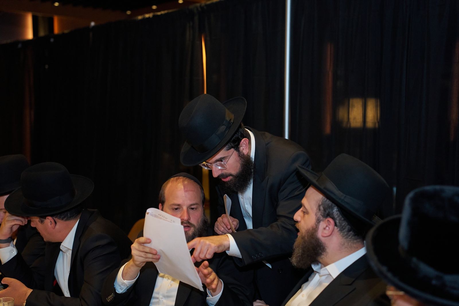Chaburah members learning and discussing together