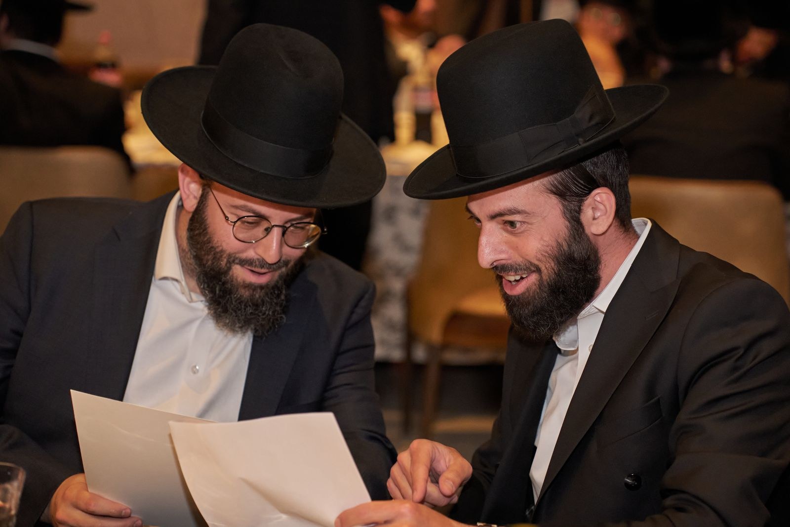 Chaburah members learning and discussing together