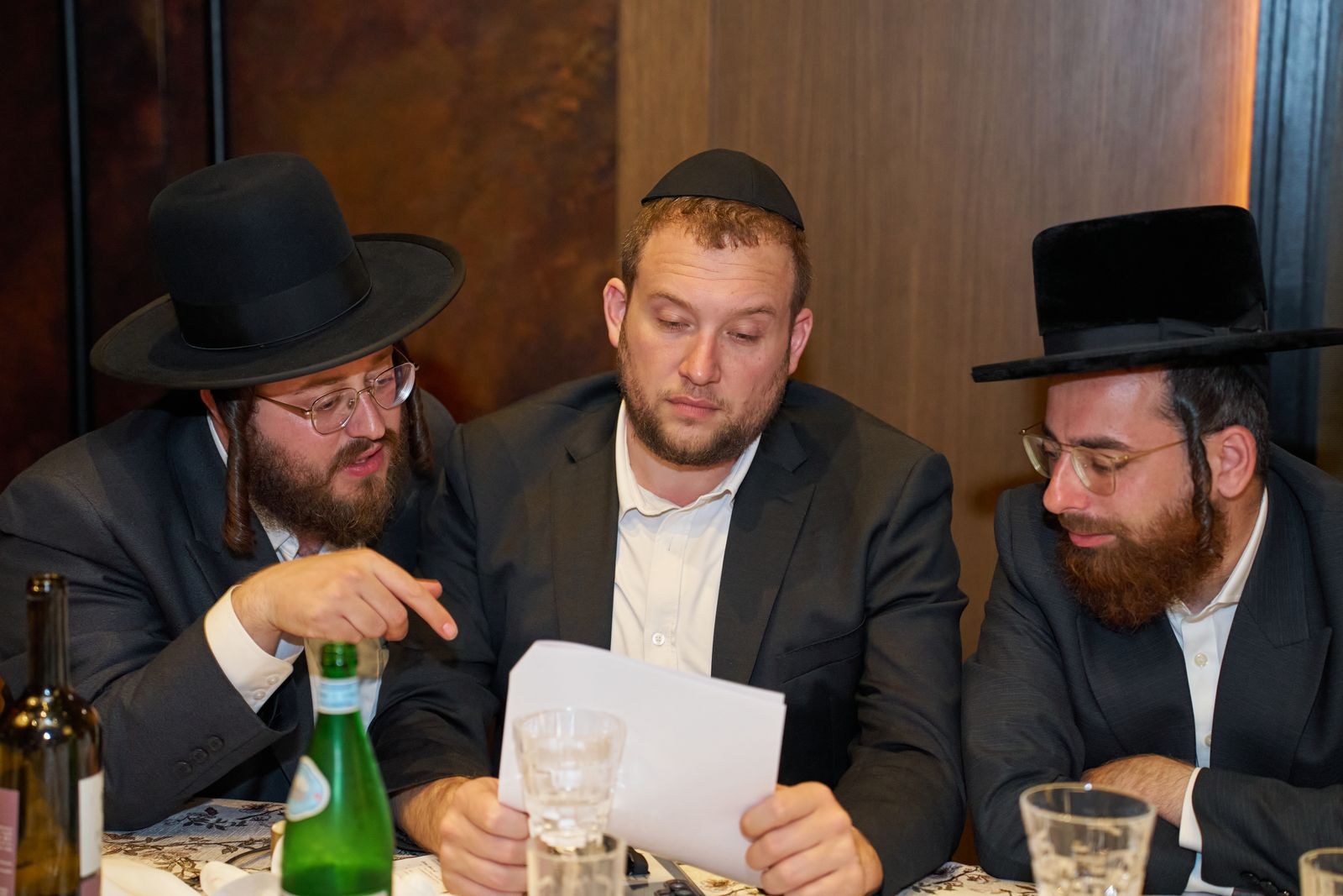 Chaburah members learning and discussing together