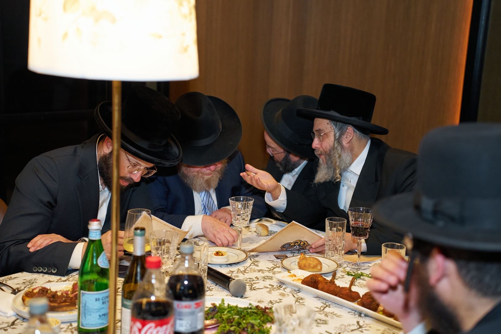 Chaburah members learning and discussing together