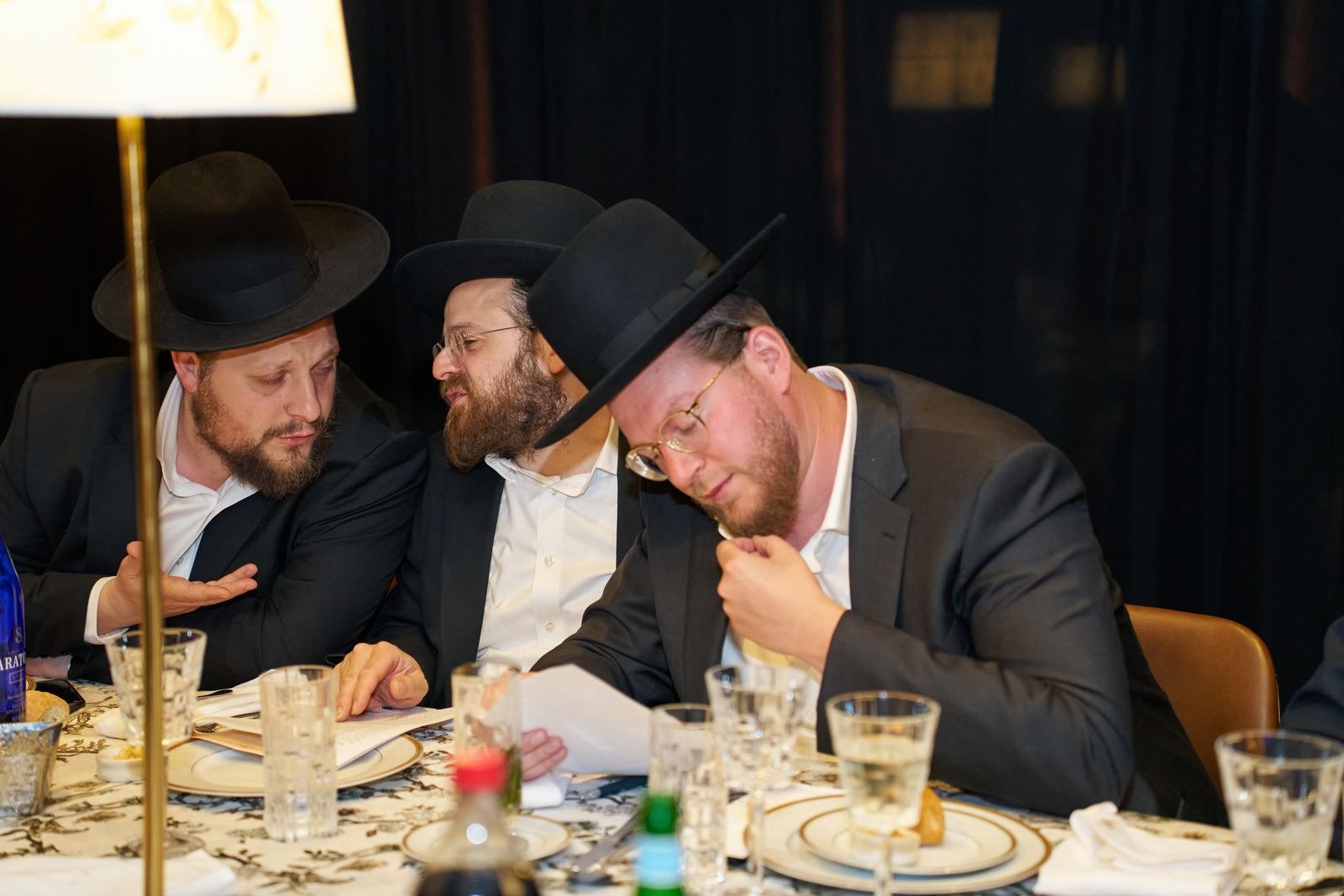 Chaburah members learning and discussing together
