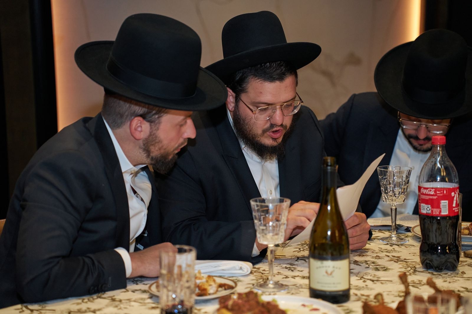 Chaburah members learning and discussing together